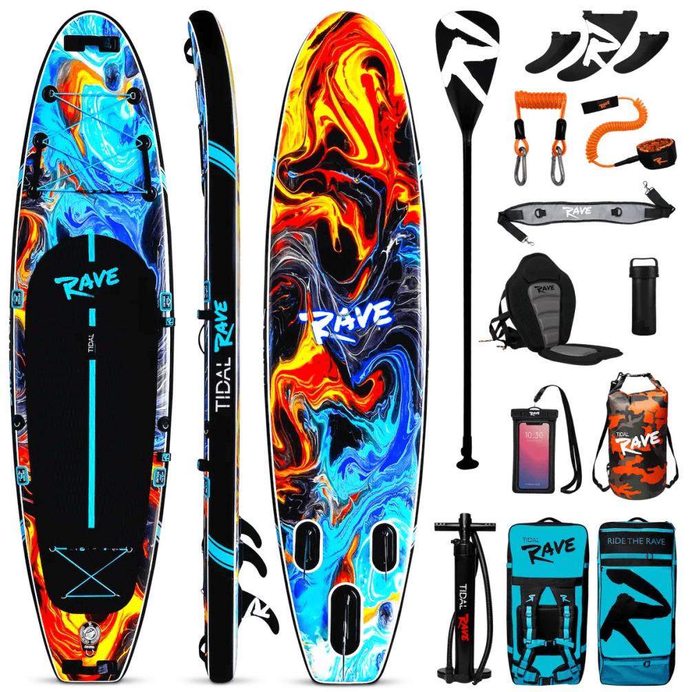 Tidal Rave ACRYLIC Inflatable Paddle Board 10’ 6